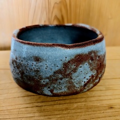 鼠志野茶盌