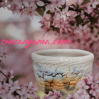 志野茶盌