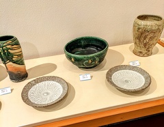 織部と粉引と灰釉