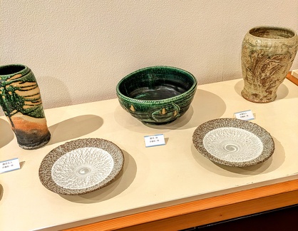 織部と粉引と灰釉