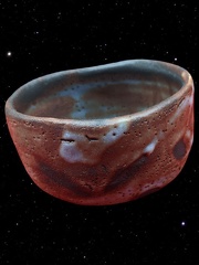 鼠志野茶盌
